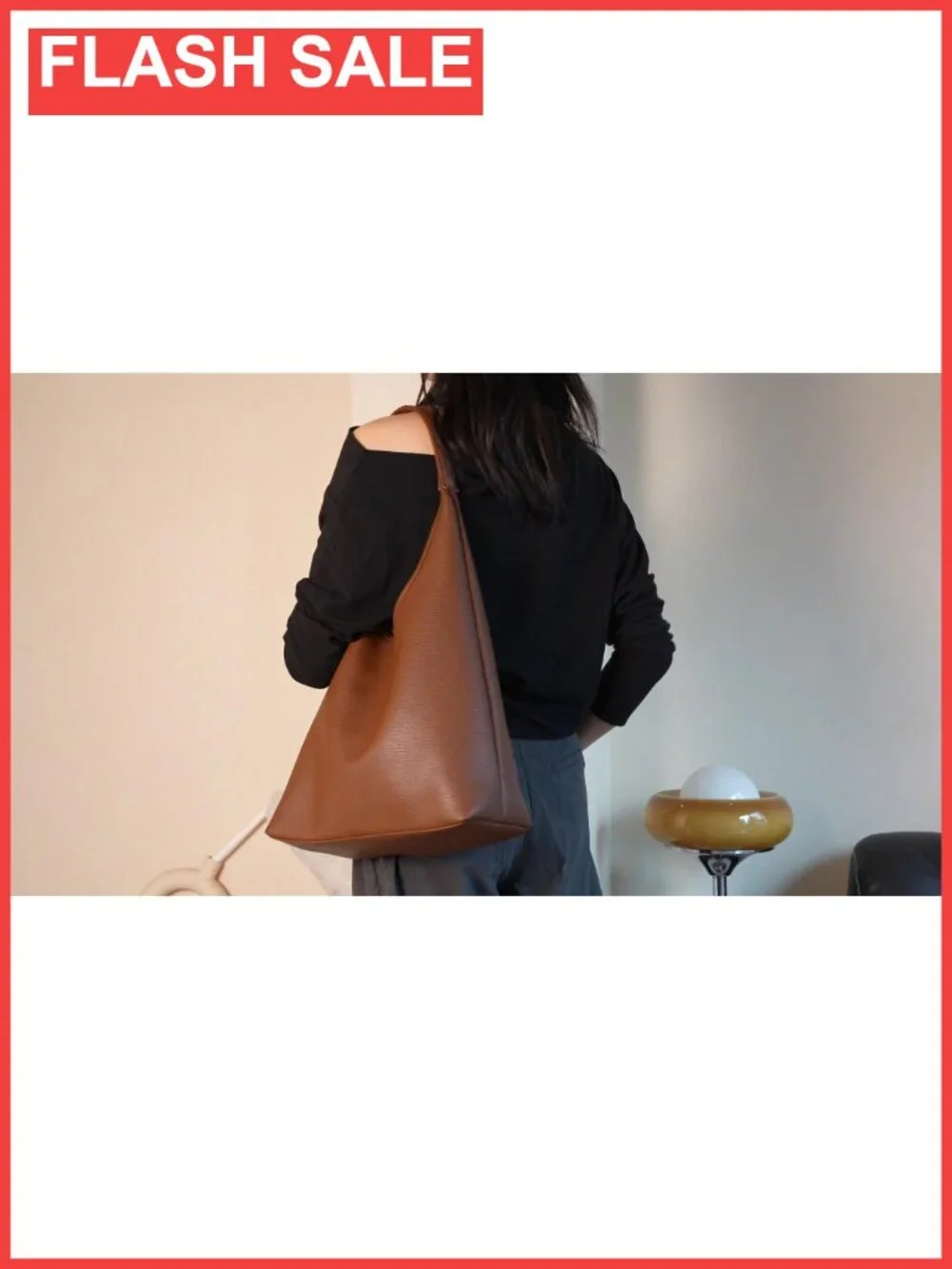 Large Slouchy Hobo Shoulder Bag Vegan Leather 2-Piece Purse Set with Mini Purse